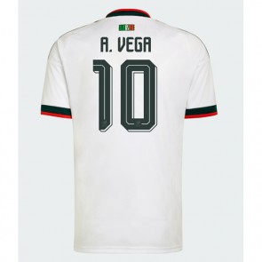 Mexiko Alexis Vega #10 Bortatröja VM 2026 Kortärmad